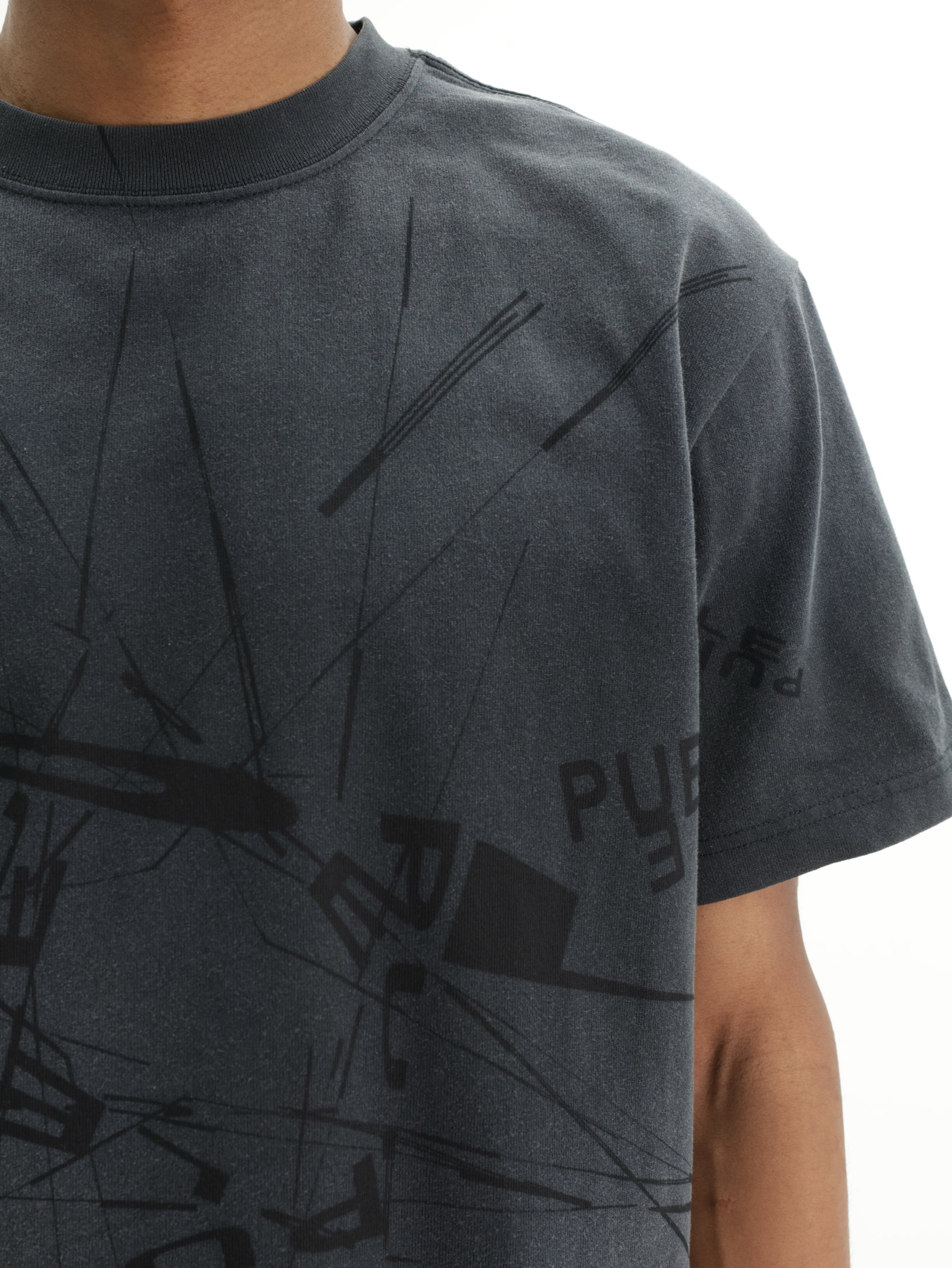 Purple T-Shirt Hwt  Black