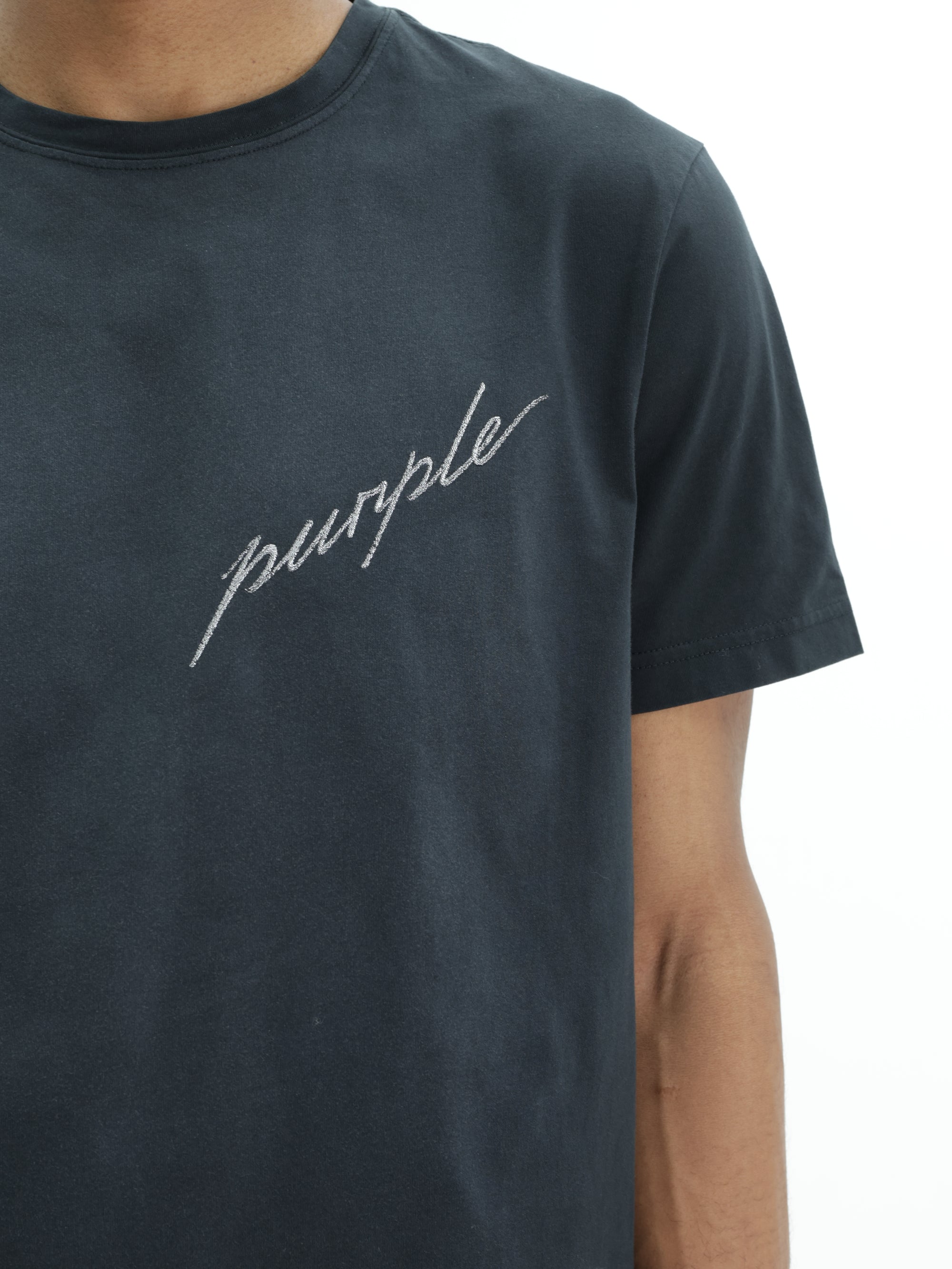 Purple T-Shirt Clean  Black