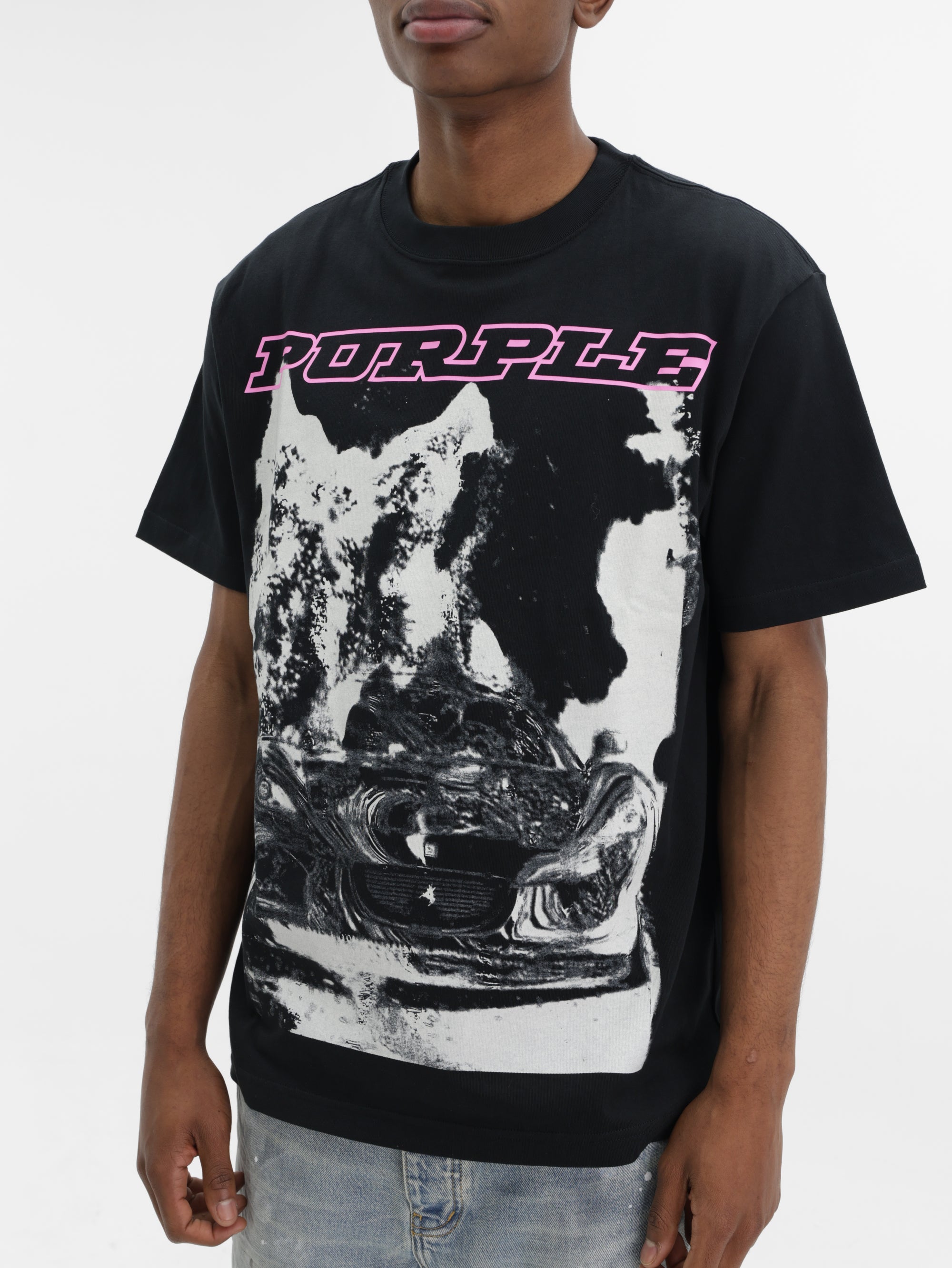 Purple T-Shirt Hwt  Black