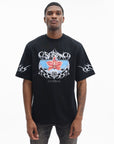 Casablanca T-Shirt Blades Print Oversized Black