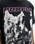 Purple T-Shirt Hwt  Black