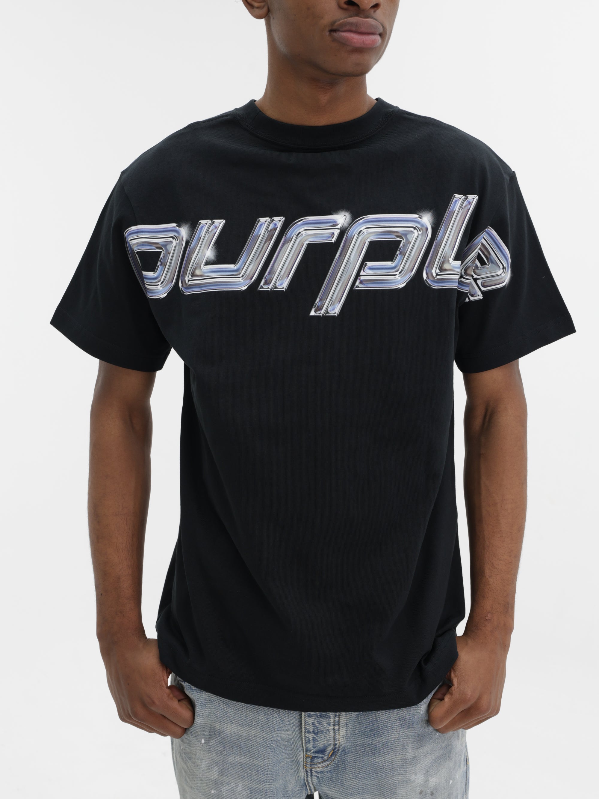 Purple T-Shirt Hwt  Black