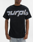 Purple T-Shirt Hwt  Black