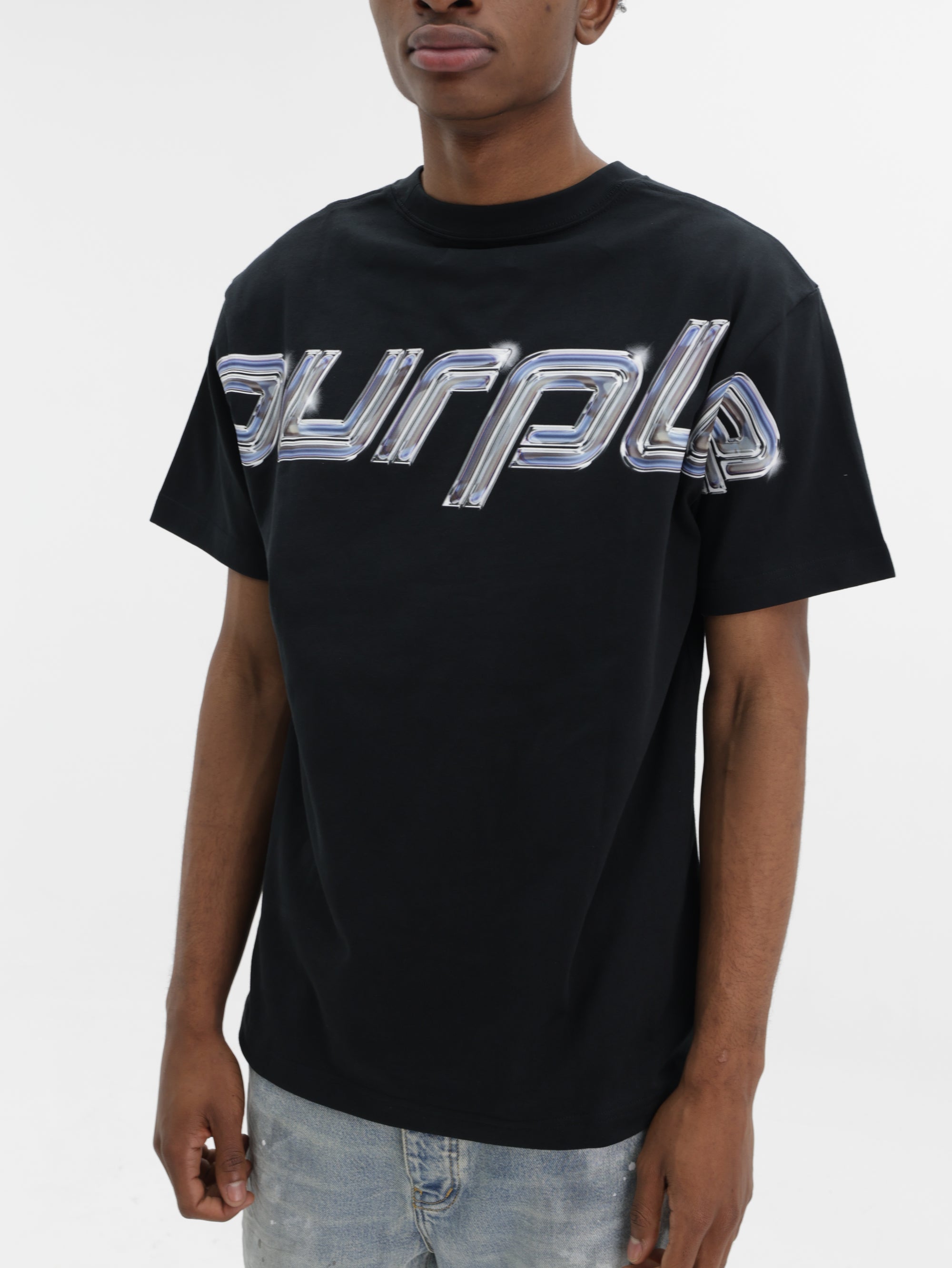 Purple T-Shirt Hwt  Black