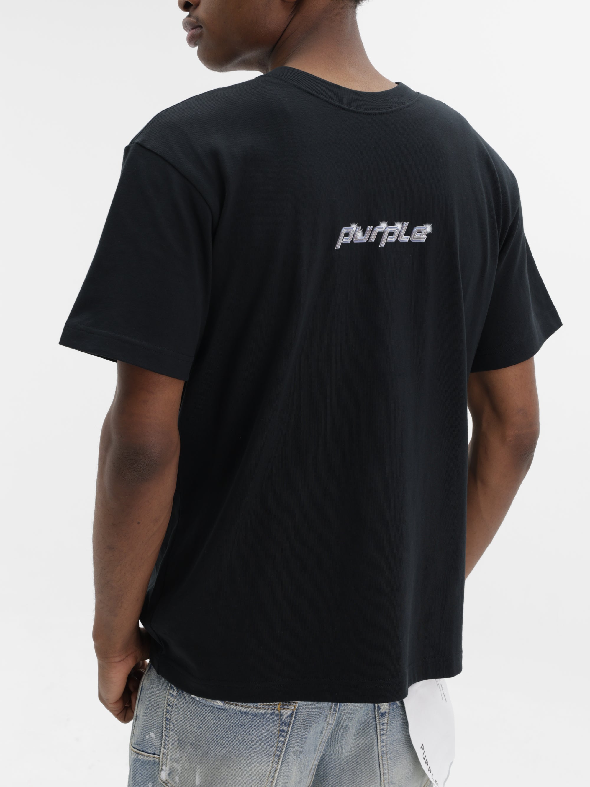 Purple T-Shirt Hwt  Black