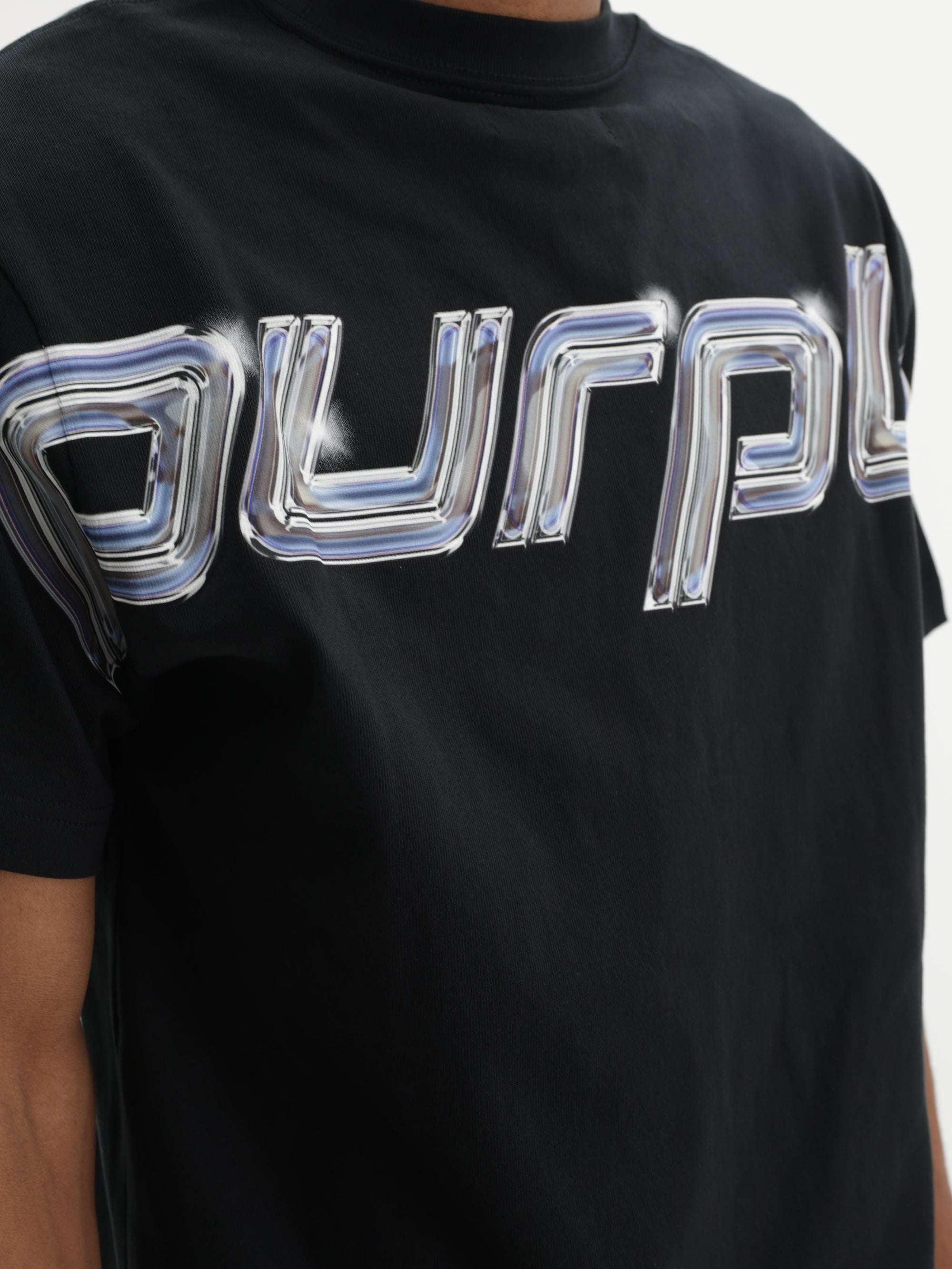 Purple T-Shirt Hwt  Black