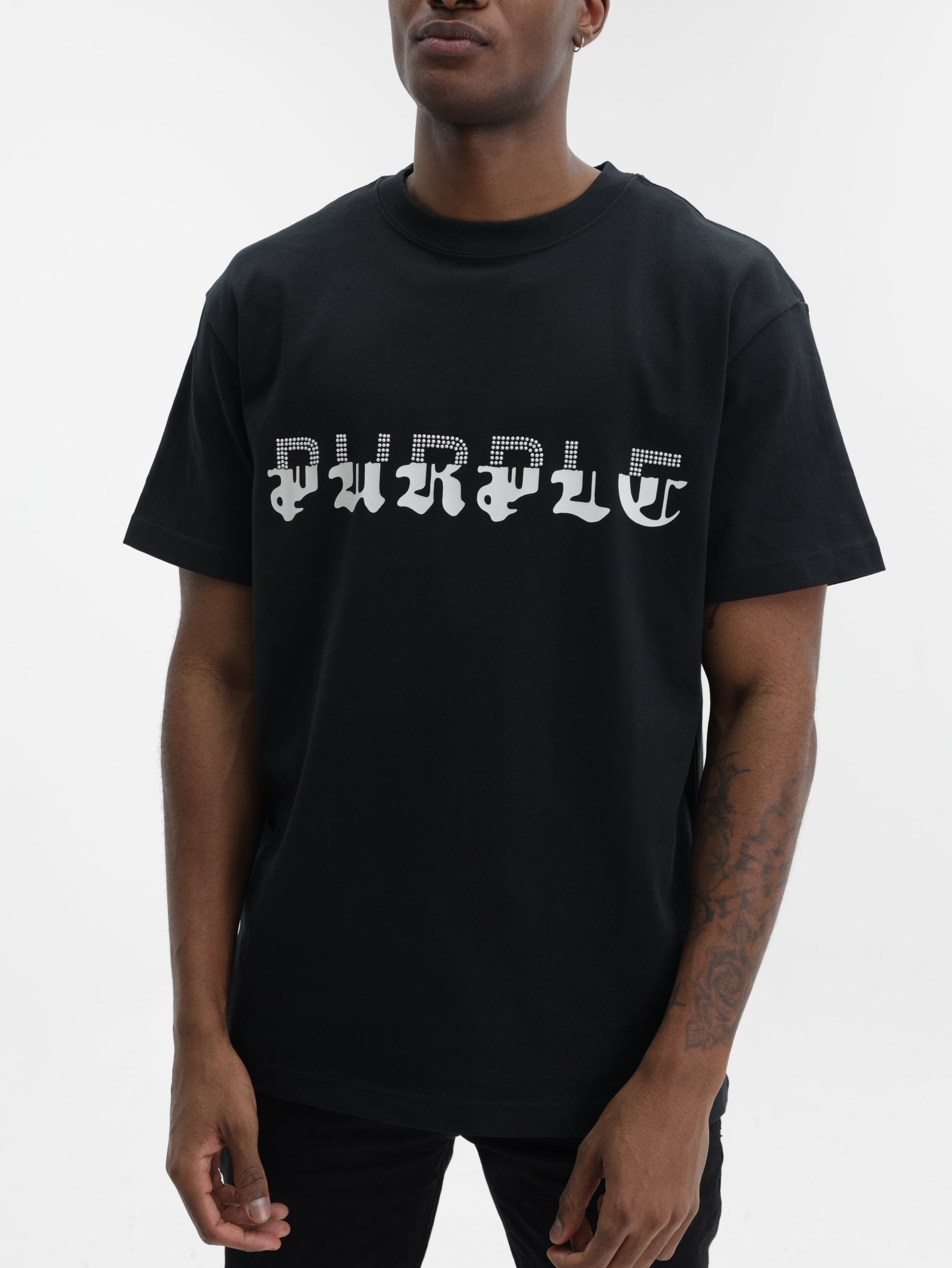 Purple T-Shirt Hwt  Black