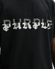 Purple T-Shirt Hwt  Black