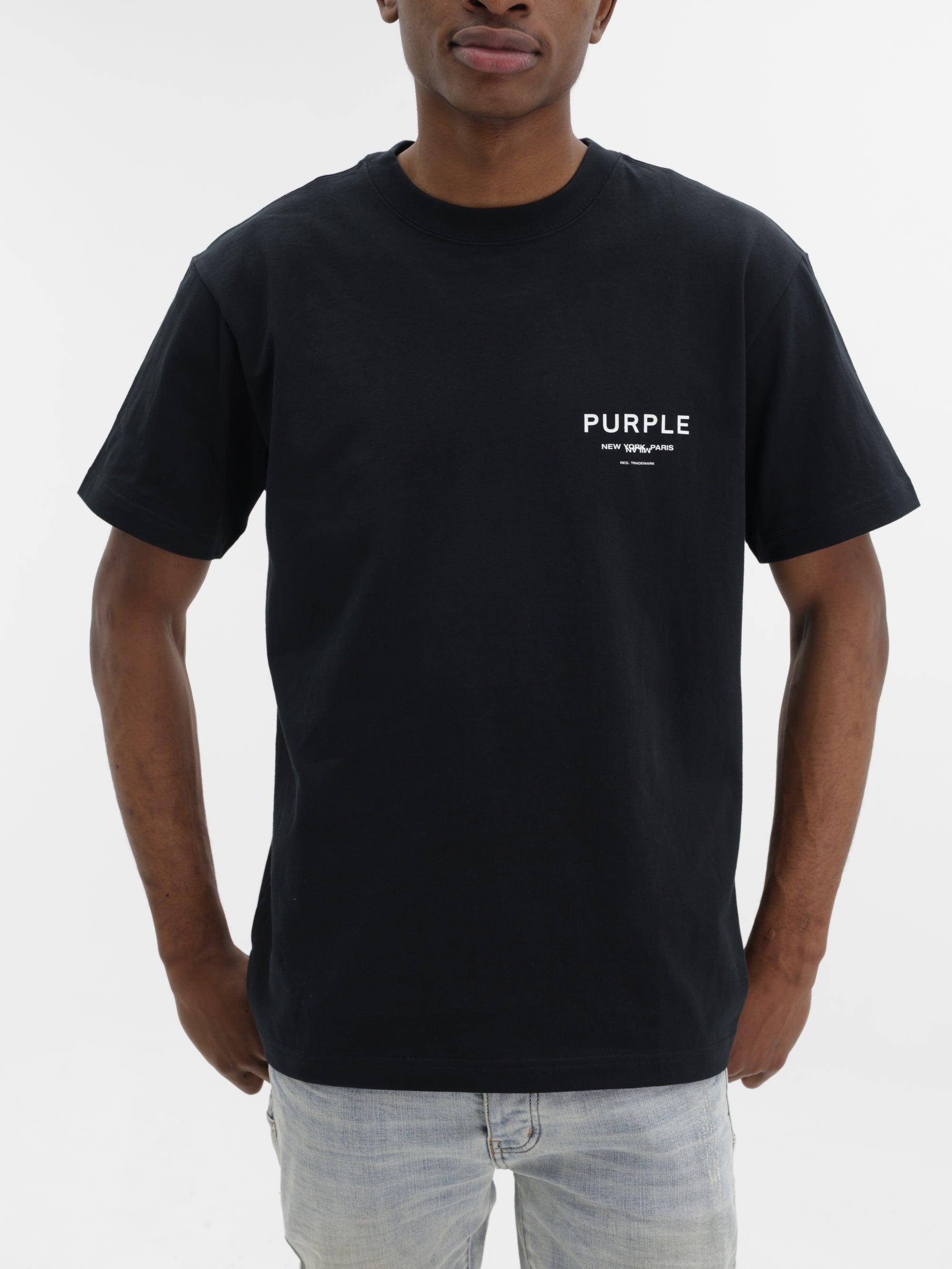 Purple T-Shirt Hwt  Black