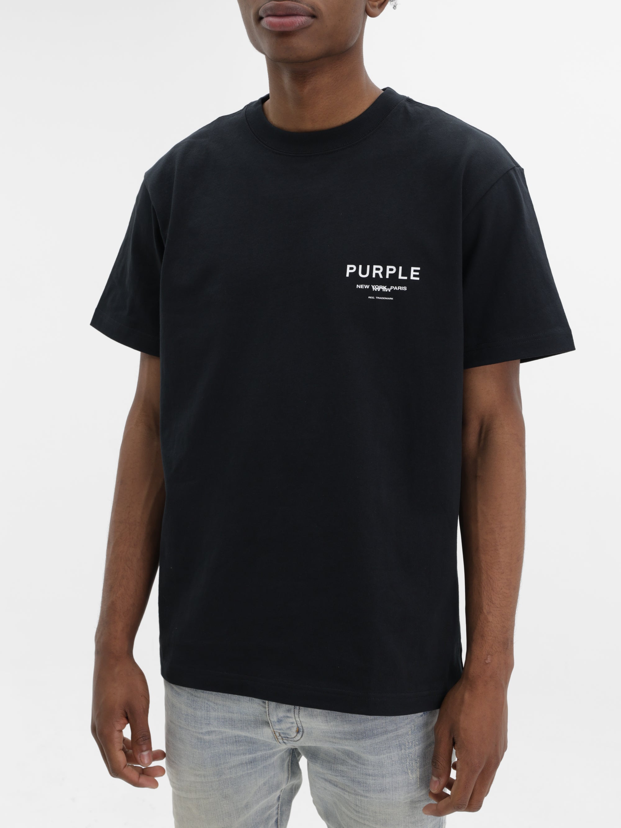 Purple T-Shirt Hwt  Black