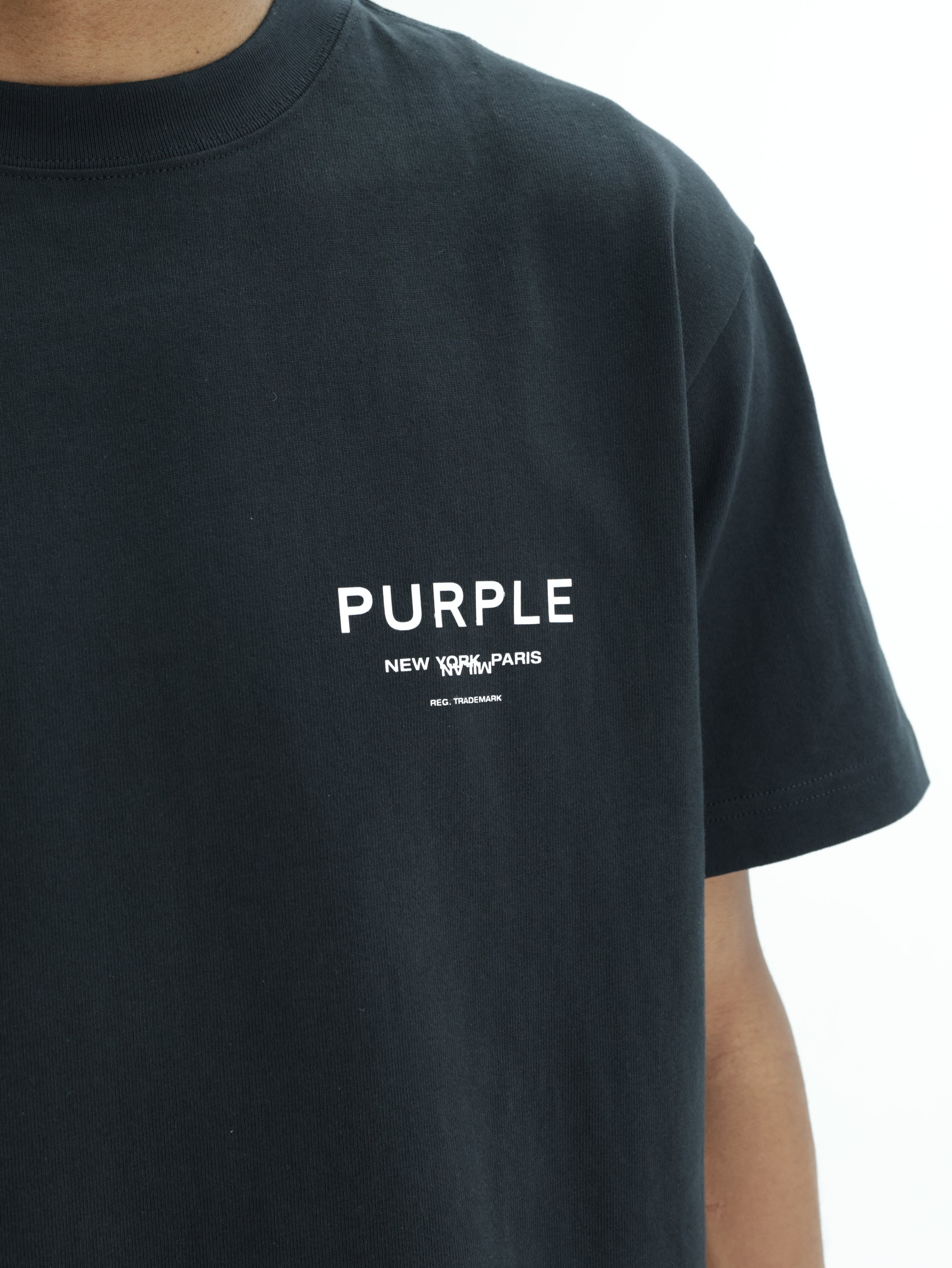 Purple T-Shirt Hwt  Black