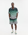 Casablanca Shirt Cuban Collar Monogram Gradient Multi