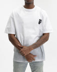 Purple T-Shirt Merc Oversized  White