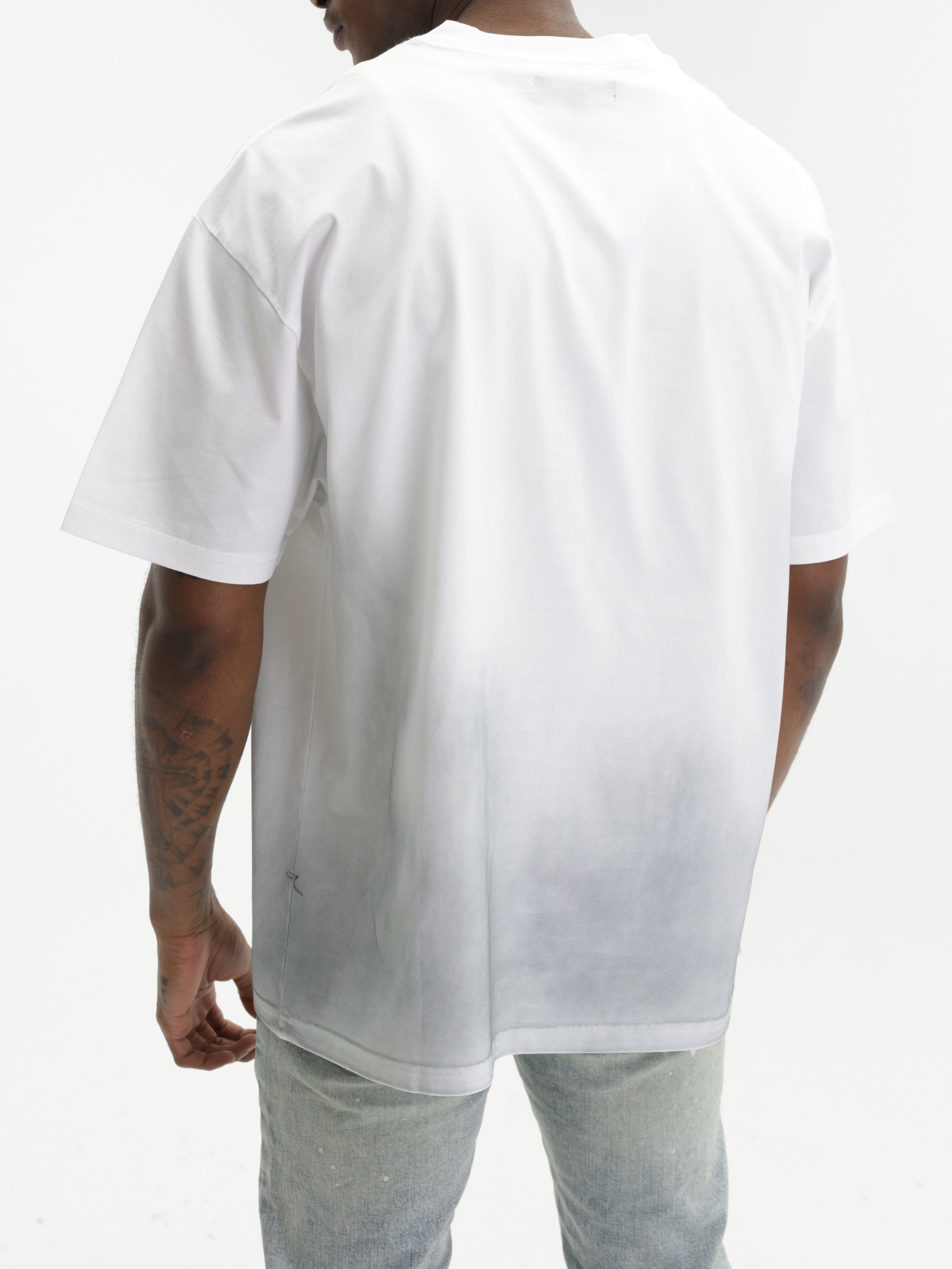 Purple T-Shirt Merc Oversized  White