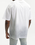 Purple T-Shirt Merc Oversized  White