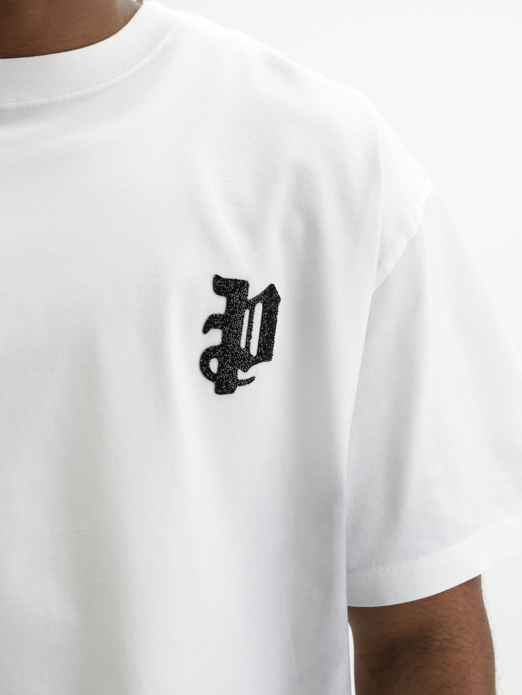 Purple T-Shirt Merc Oversized  White