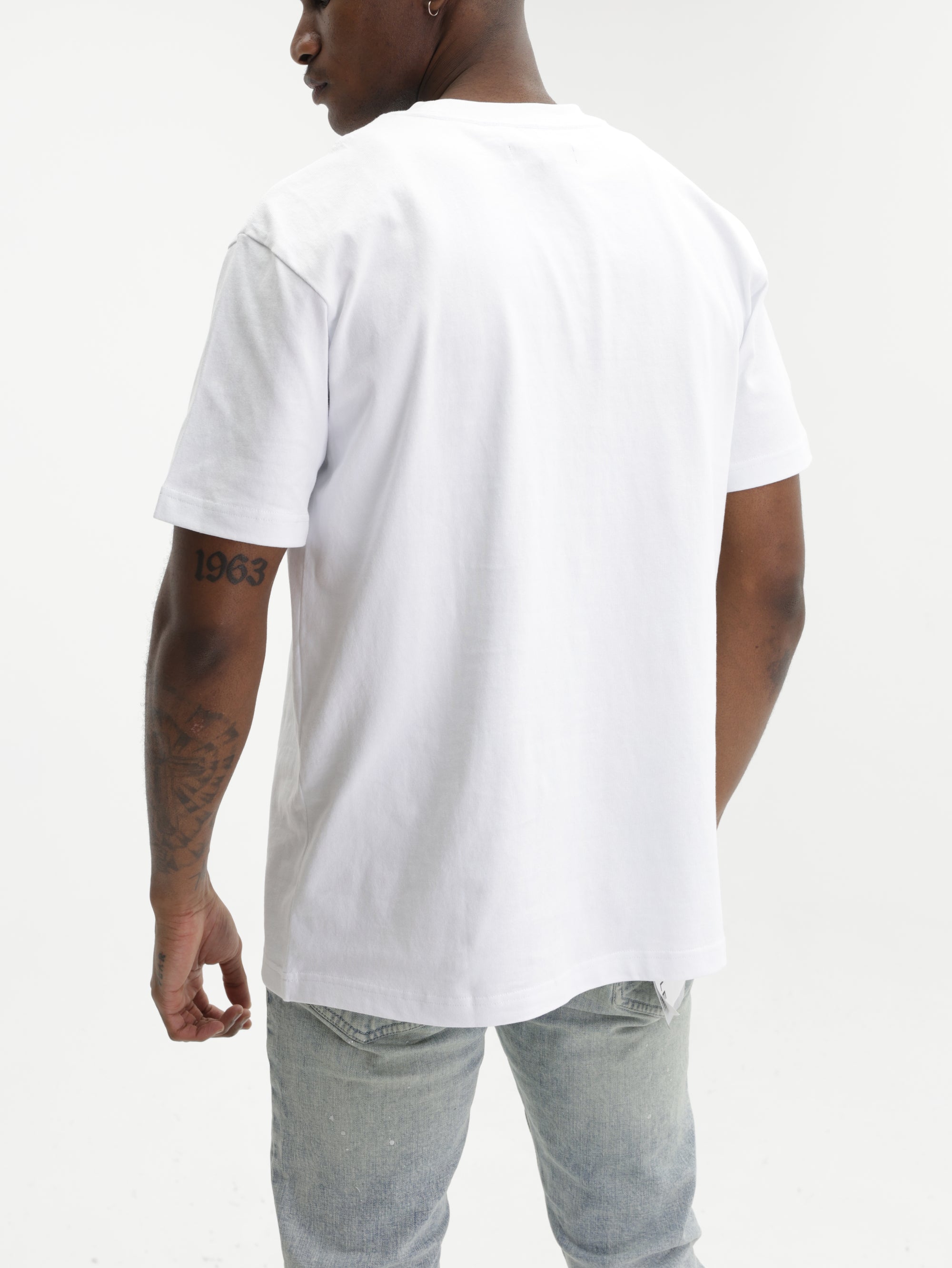 Purple T-Shirt Hwt  White