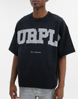 Purple T-Shirt Hwt Textured Black
