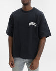 Purple T-Shirt Hwt Textured Black