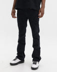 Purple Jeans Beaded Monogram Black