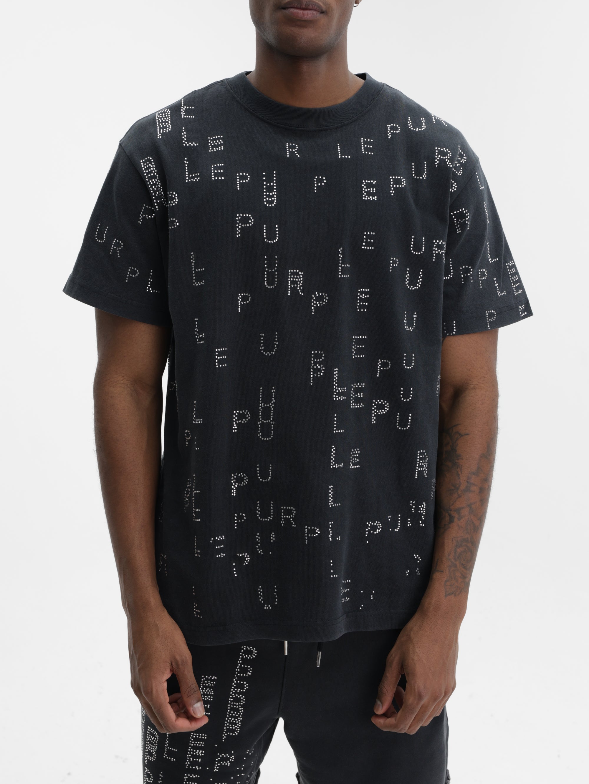 Purple T-Shirt Hwt  Black