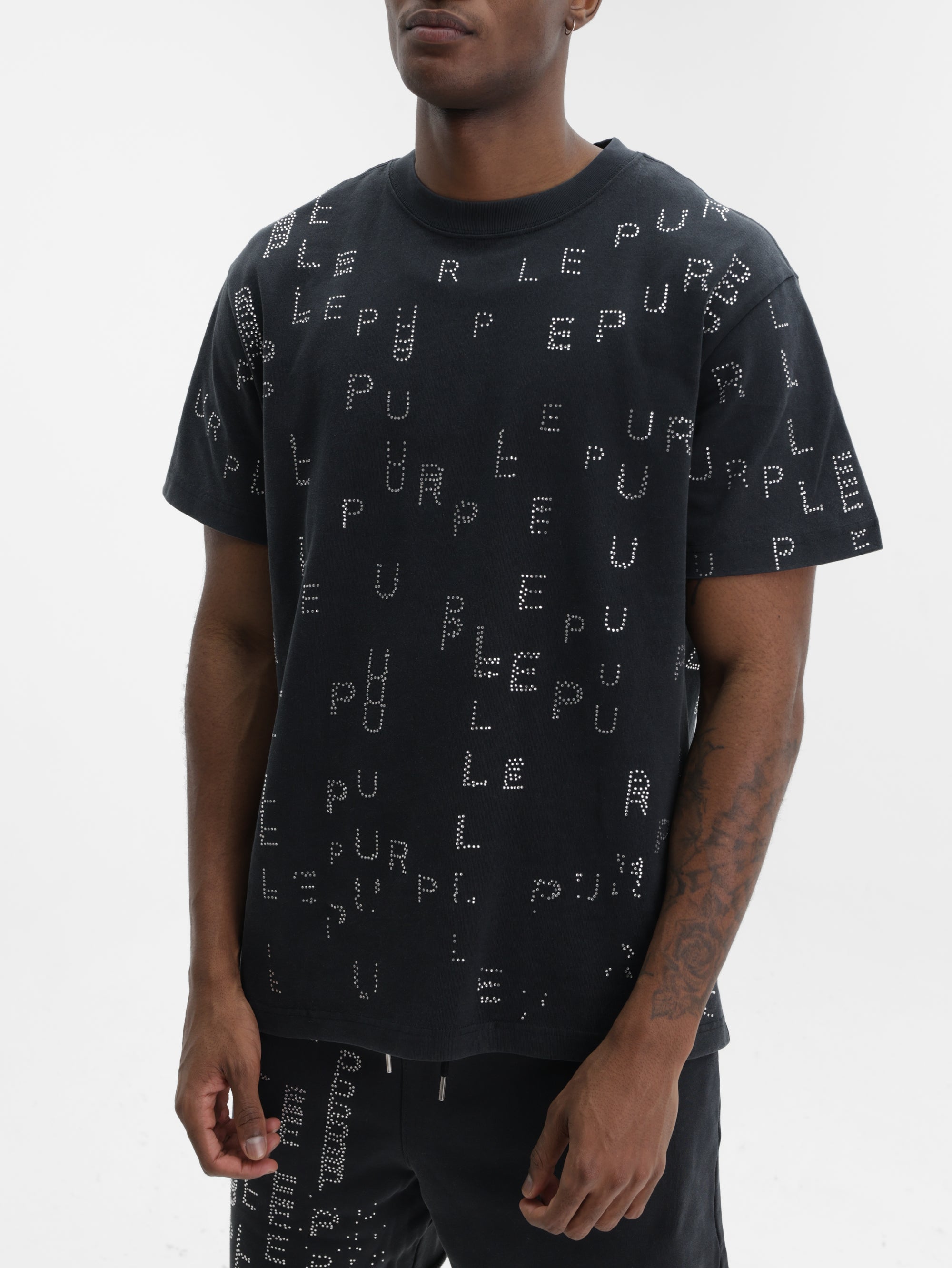 Purple T-Shirt Hwt  Black