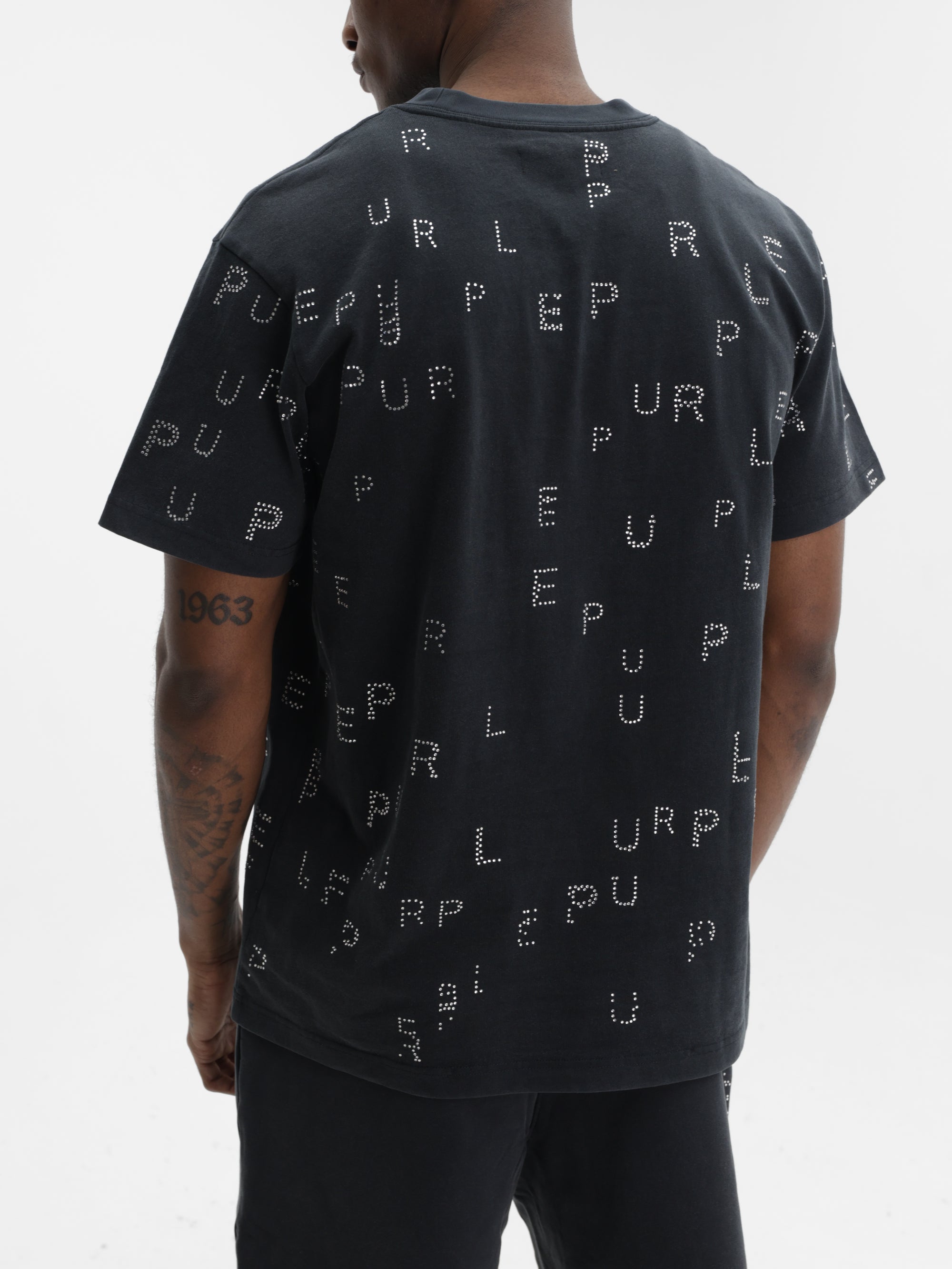 Purple T-Shirt Hwt  Black