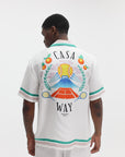 Casablanca Shirt Cuban Collar  White