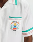 Casablanca Shirt Cuban Collar  White