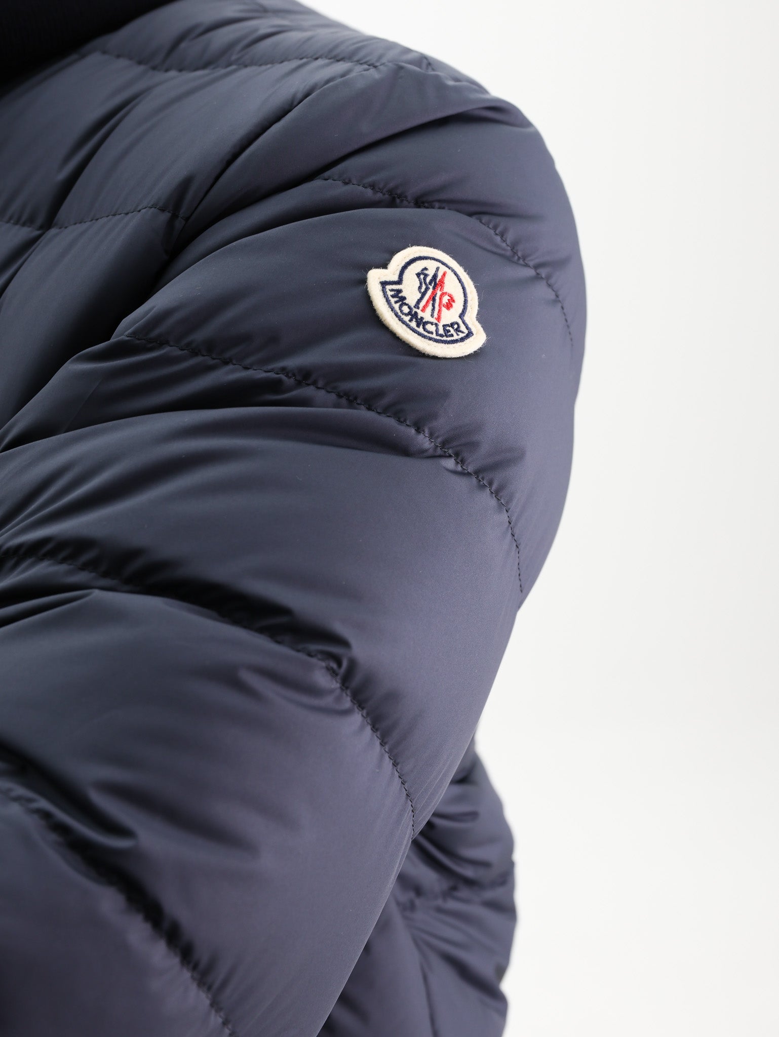 Moncler Jacket Brendann Puffer Logo Navy - AL Capone Premium