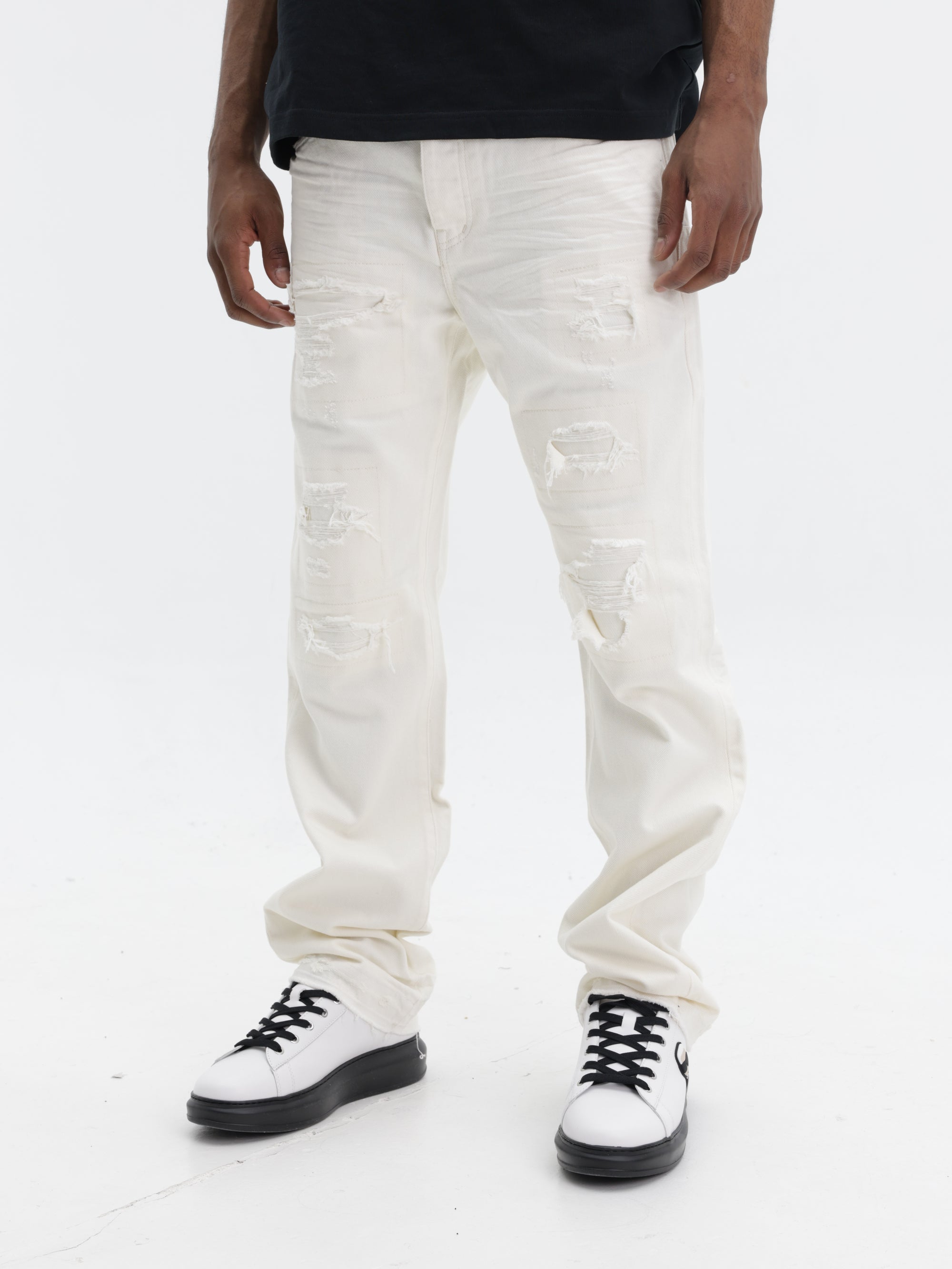 Purple Jeans Blowout Patch Off White