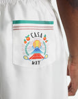 Casablanca Shorts Logo White