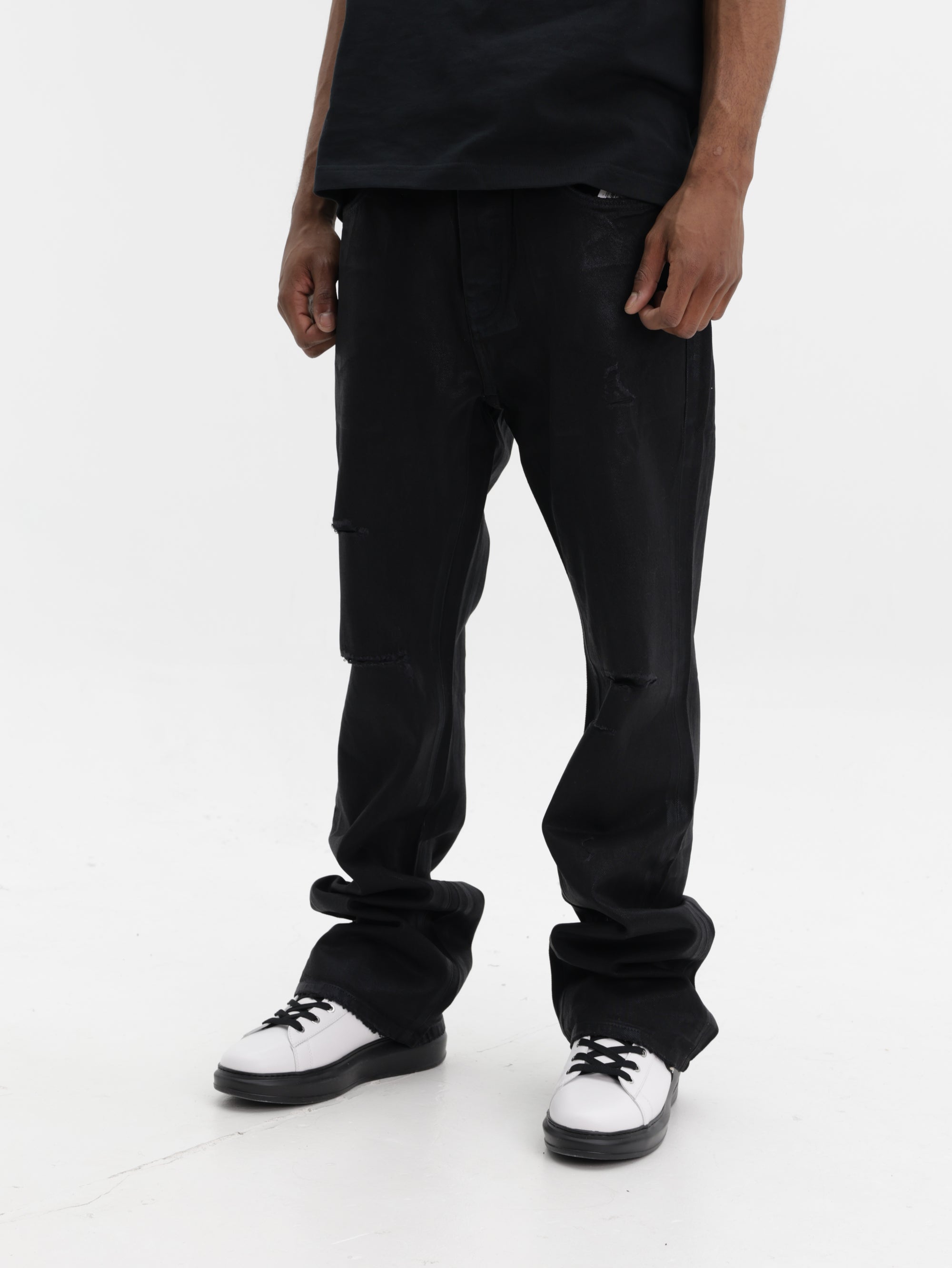 Purple Jeans Rinsed Dark Black