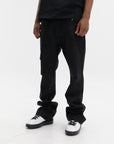 Purple Jeans Rinsed Dark Black