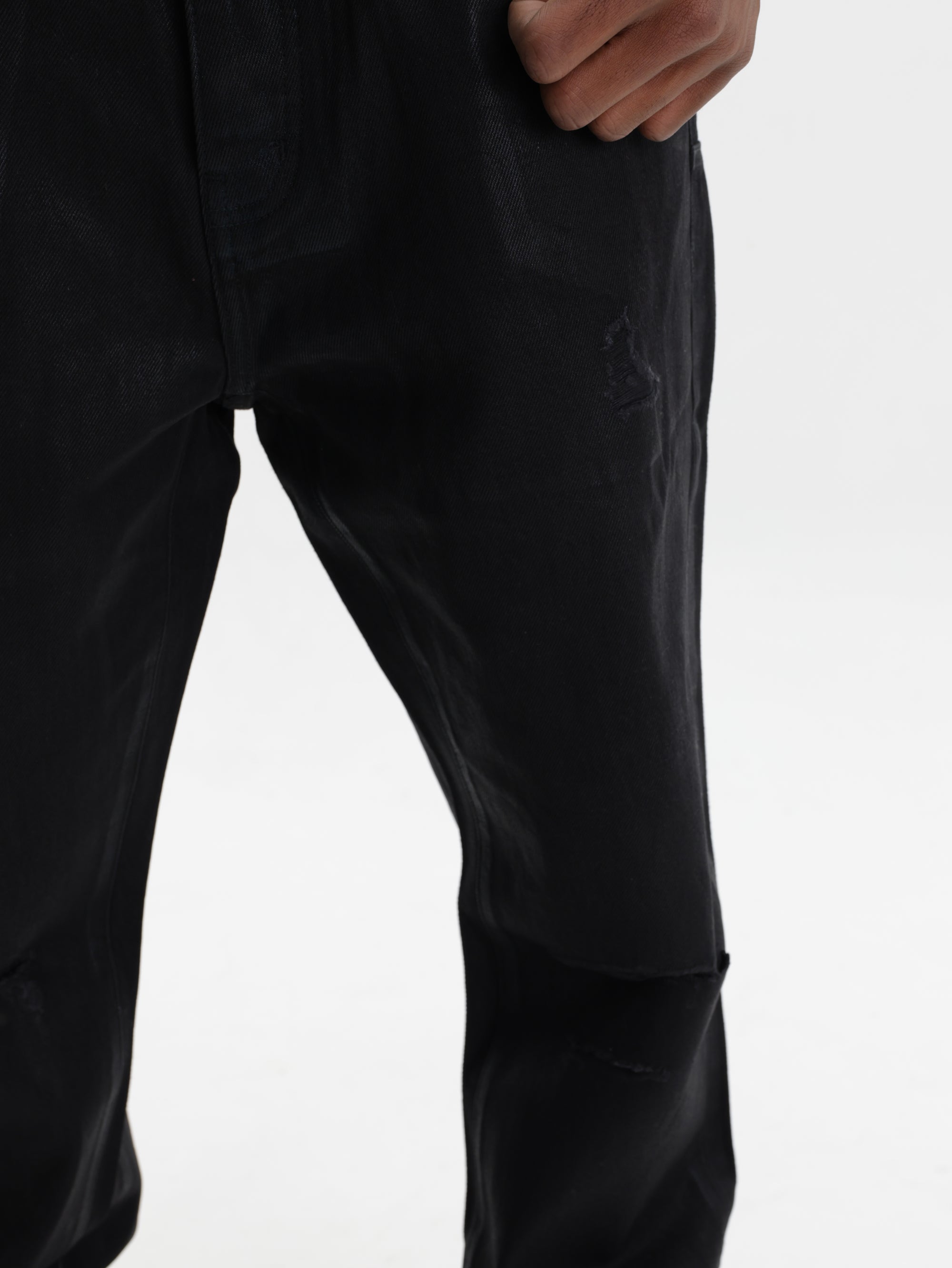 Purple Jeans Rinsed Dark Black