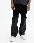 Purple Jeans Flock Dipped Black
