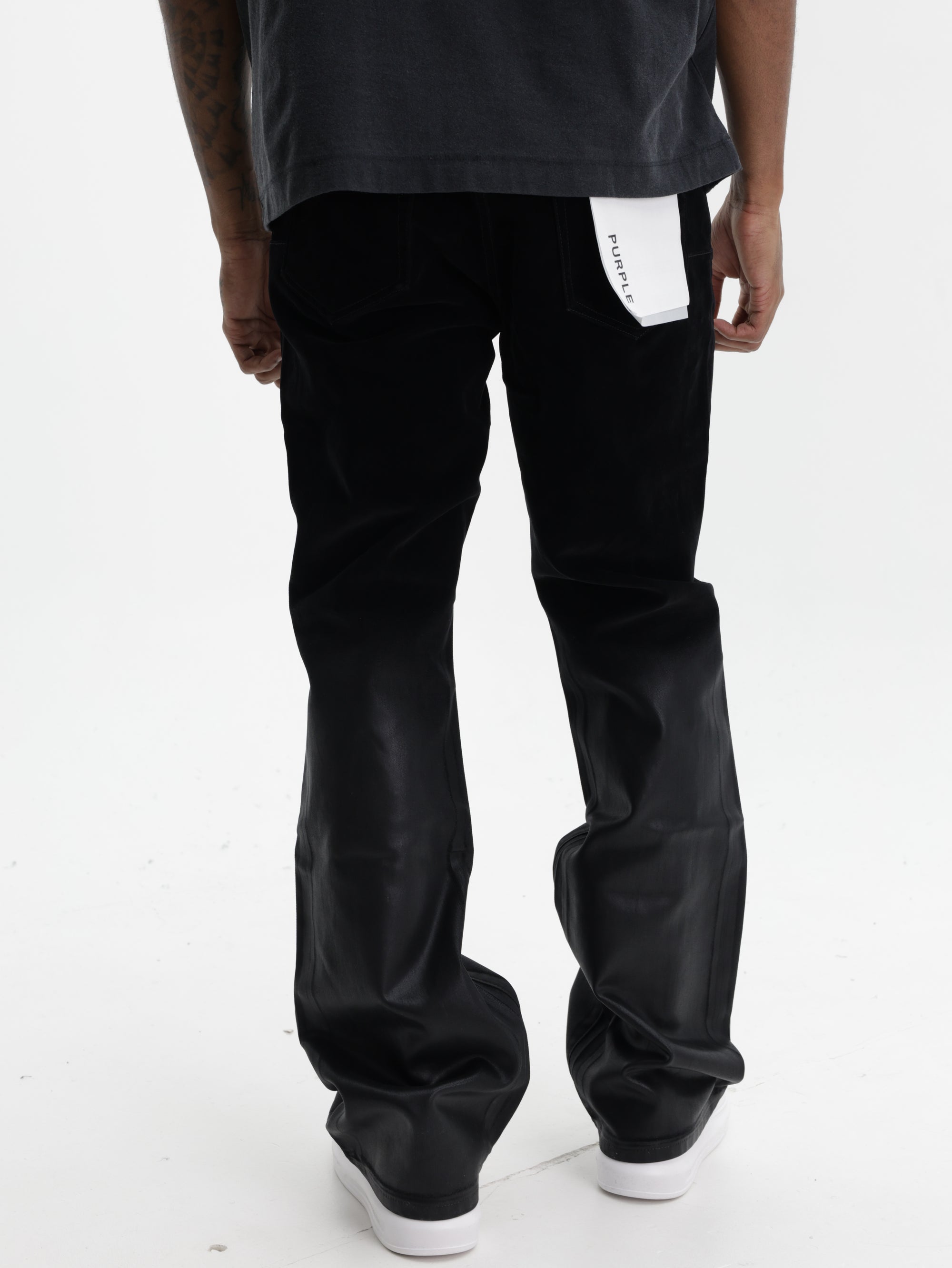Purple Jeans Flock Dipped Black