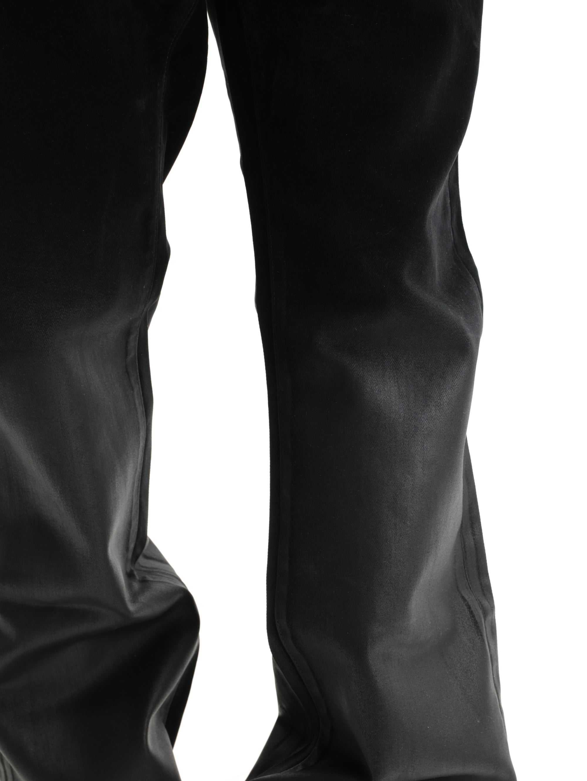 Purple Jeans Flock Dipped Black