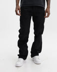 Purple Jeans Lancer Rip Boot Black