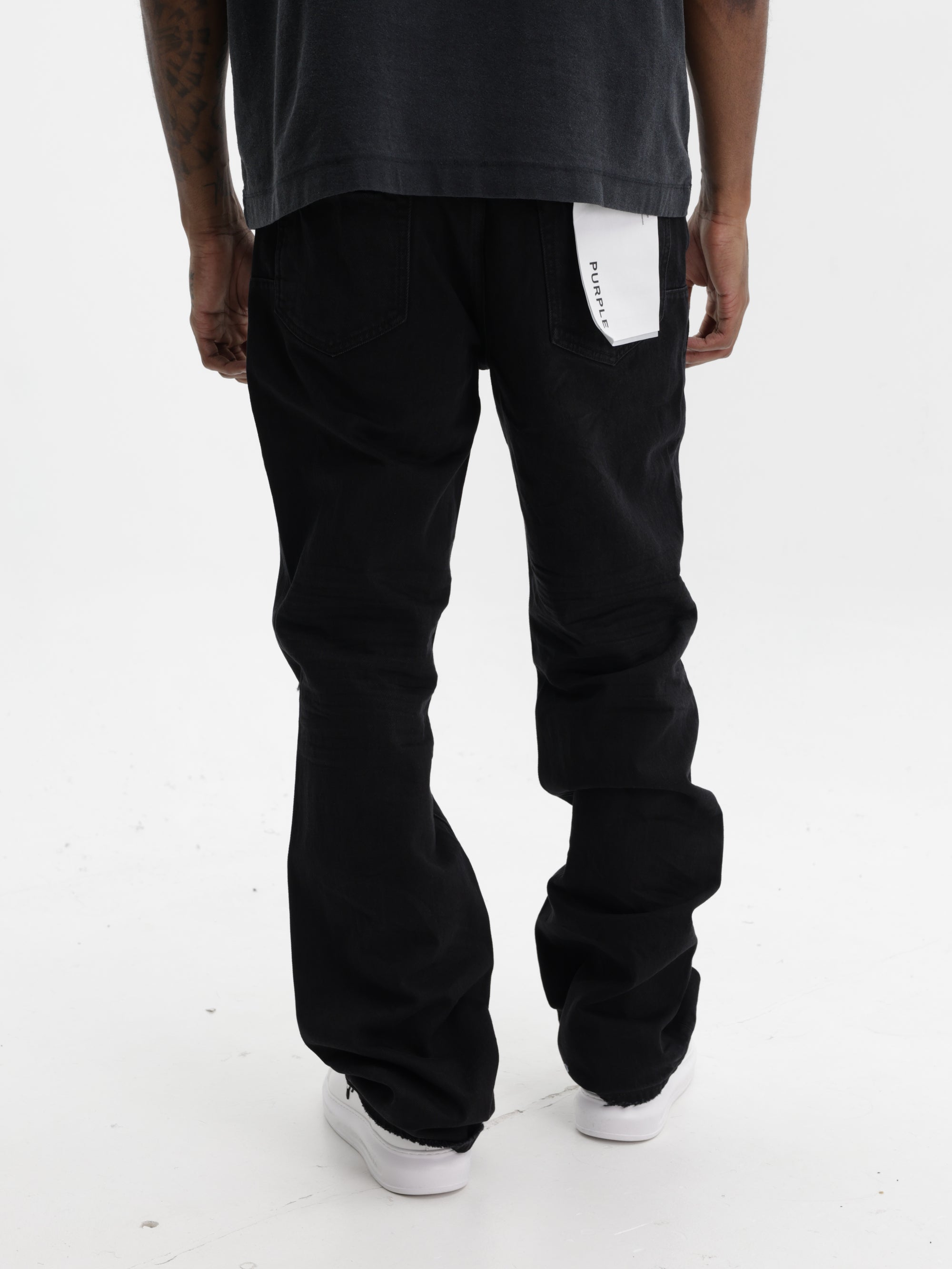 Purple Jeans Lancer Rip Boot Black