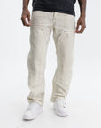 Purple Jeans Canvas Carpenter White