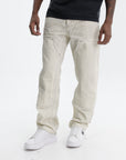 Purple Jeans Canvas Carpenter White