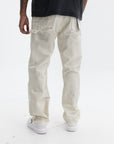 Purple Jeans Canvas Carpenter White