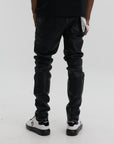 Purple Jeans Skinny Coated Black