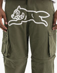 Icecream Running Dog Zip-Off Cargo Pants Khaki