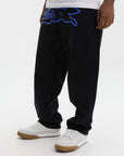 Icecream Running Dog Double Scoop Denim Pants Black