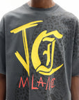 Just Cavalli T-Shirt Acid JC Leopard Black