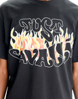 Just Cavalli T-Shirt Logo Flames Black