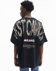 Just Cavalli T-Shirt Maxi Logo Leo Black