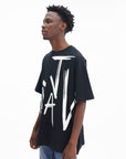 Just Cavalli T-Shirt Maxi Side Logo Black